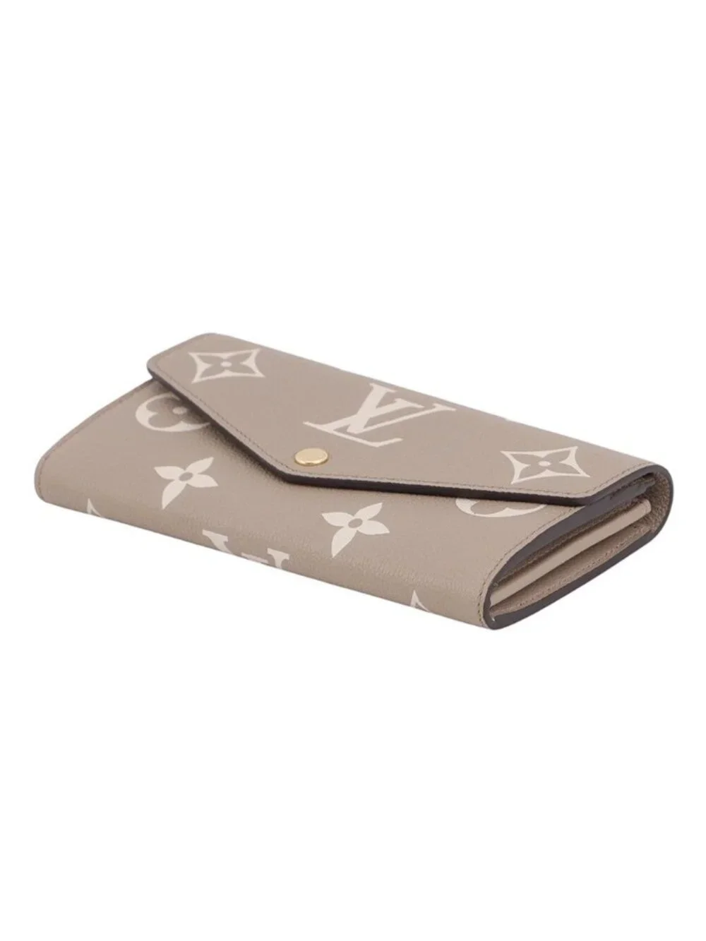 Louis Vuitton Wallet Monogram Empreinte Portefeuille Sarah NM Tourterelle